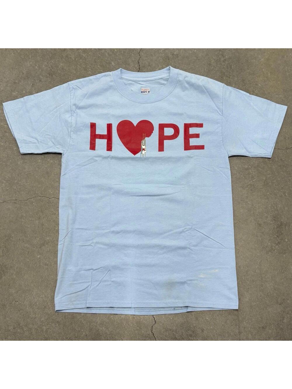 HANES Beefy T In N Out Hope Foundation T Shirt